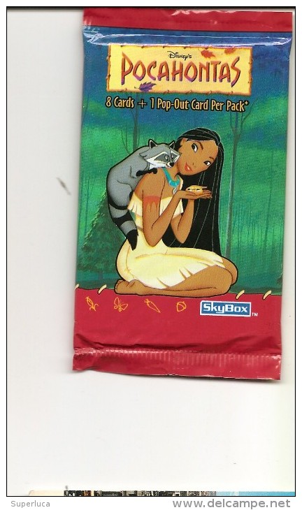 R-POCAHONTAS-8 CARD + 1 POP-OUT CARD PER PACK-BUSTA SIGILLATA-PROVENIENZA USA - Andere & Zonder Classificatie