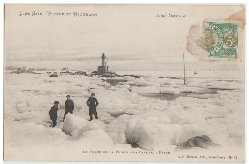 CPA SAINT PIERRE ET MIQUELON Lighthouse Phare De La Pointe Aux Canons - Saint-Pierre-et-Miquelon