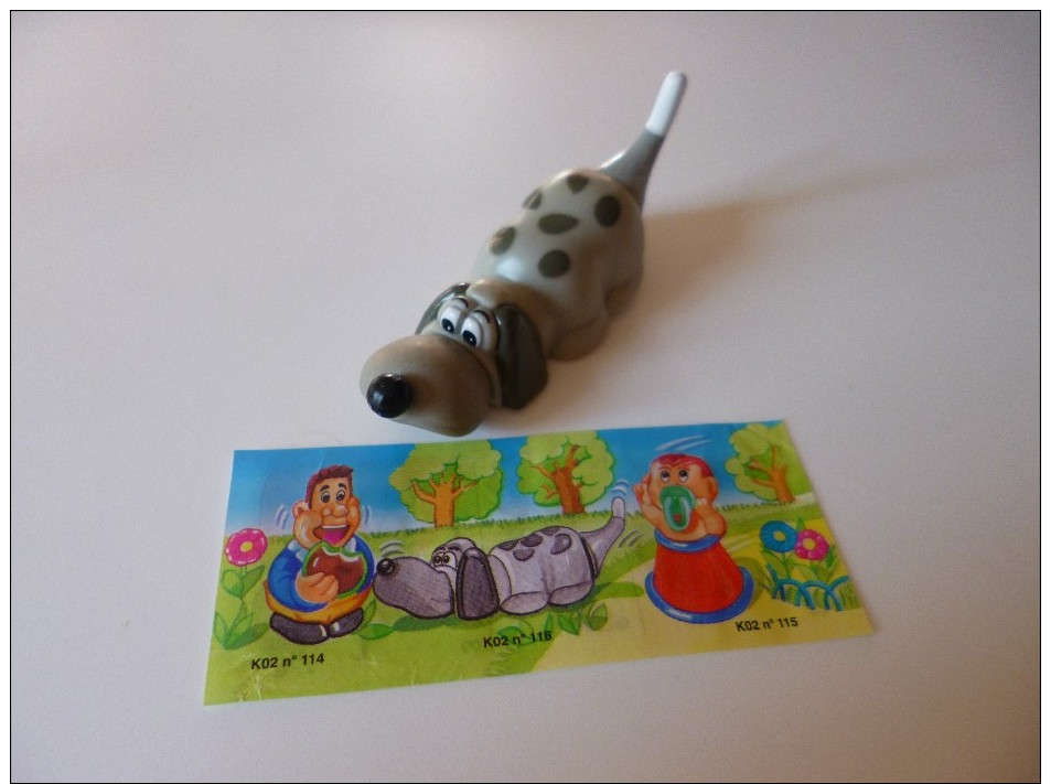 KINDER Surprise K02N116 Chien + Bpz - Montables