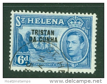 Tristan Da Cunha: 1952   KGVI 'Tristan Da Cunha' OVPT   SG7    6d     Used - Tristan Da Cunha