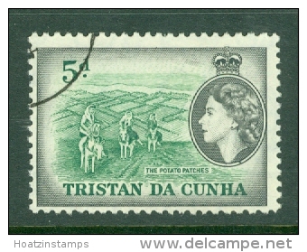 Tristan Da Cunha: 1954   QE II - Pictorial   SG21    5d     Used - Tristan Da Cunha