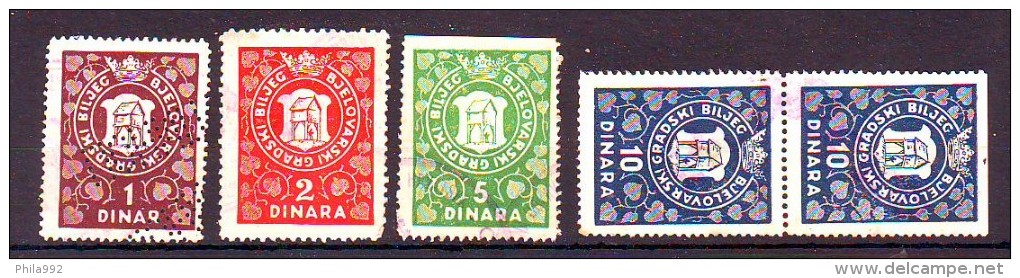 Yugoslavia  Revenue Stamps  1935 Y Bjelovar Town Revenues - Sonstige & Ohne Zuordnung