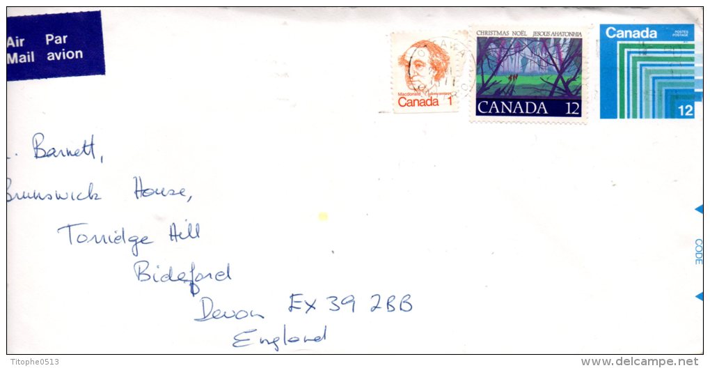 CANADA. Enveloppe Pré-timbrée Ayant Circulé En 1977. - 1953-.... Reign Of Elizabeth II