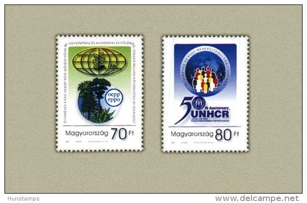 Hungary 2001. UNO Set MNH (**) Michel: 4666-4667 / 2 EUR - Neufs
