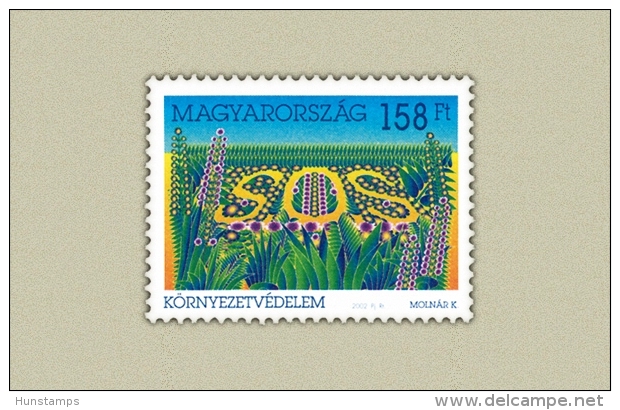Hungary 2002. SOS Ambient Protection Stamp MNH (**) Michel: 4717 / 2 EUR - Nuovi