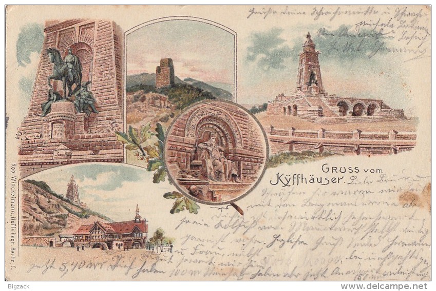 Litho Gruss Vom Kyffhäuser Gelaufen 24.6.06 - Sonstige & Ohne Zuordnung