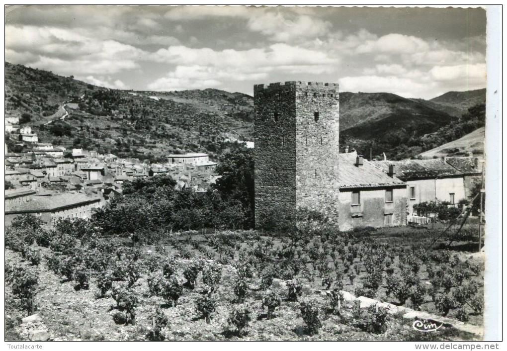 CPSM 34 ST PONS TOUR DE LA GASCAGNE ET LES MONTS DU CAUZET 1965  Grand Format 15 X 10,5 Cm - Saint-Pons-de-Thomières