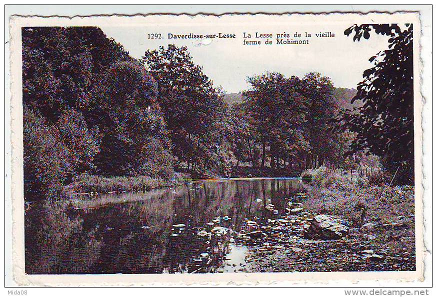 DAVERDISSE SUR LESSE . LA LESSE PRES DE LA VIEILLE FERME DE MOHIMONT . Editions ARDUENNA - Daverdisse