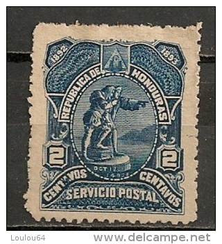 Timbres - Amérique - Honduras - 1892-1893 - 2 Centavos - - Honduras