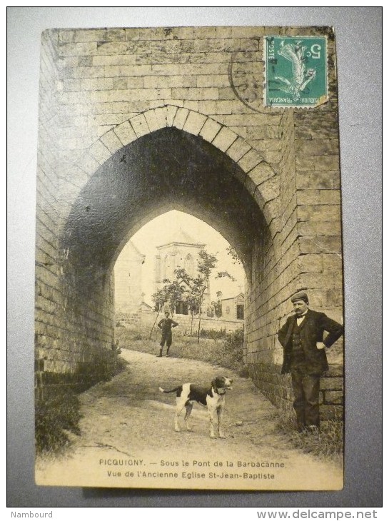 Sous Le Pont De La Barbacanne Vue De L'Ancienne Eglise St-Jean Baptiste - Picquigny