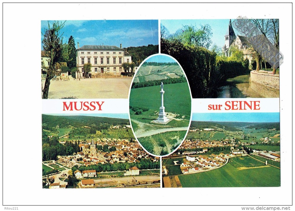 10 - MUSSY SUR SEINE - Aube - Multivues - Terrain Football - Cim - Mussy-sur-Seine