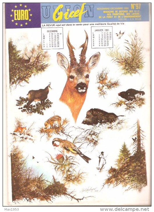 UNION GICEF - Novembre-Décembre 1990 - N° 97 - Jagen En Vissen