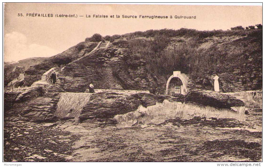 PRÉFAILLES - La Falaise Et La Source Ferrugineuse à Quirouard - Préfailles