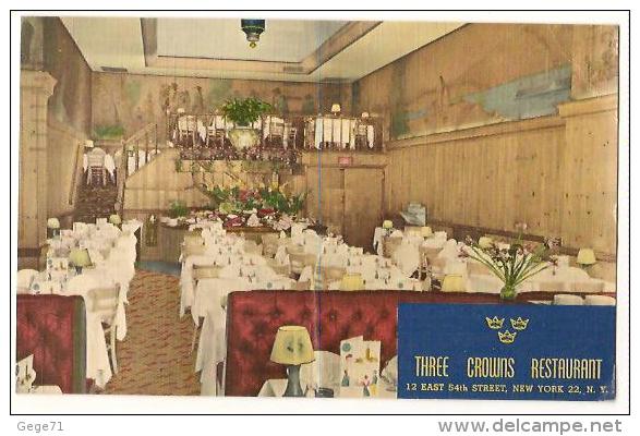 New York - Three Crowns Restaurant - 1948 - Bares, Hoteles Y Restaurantes