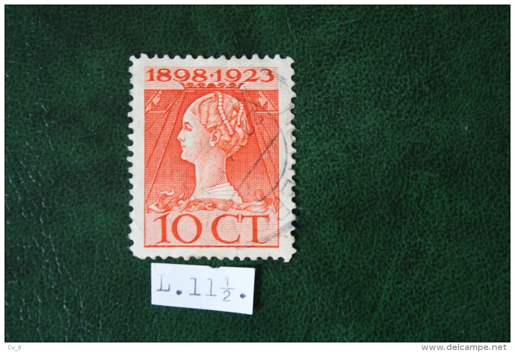 Regeringsjubileumzegel 10 Ct NVPH 124F 124 F (Mi 126) 1923 Gestempeld / USED NEDERLAND / NIEDERLANDE - Used Stamps