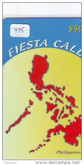 Télécarte PHILIPPINES * FILIPPIINES * EPACE (435) GLOBE * SATELLITE * MAPPEMONDE * TK Phonecard * - Philippines