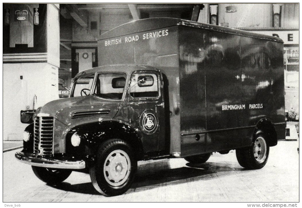 Postcard Dodge Plastic Box Van BRS Lorry 1954 Commercial Motor Show Billingham - Vrachtwagens En LGV