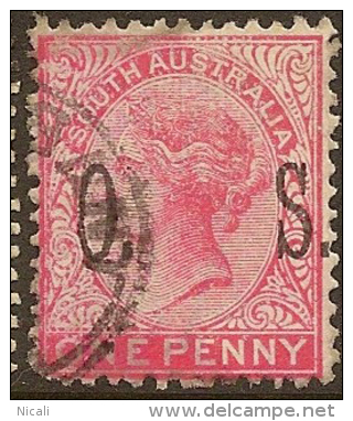 SOUTH AUSTRALIA 1899 1d QV OS SG O81 U #MN236 - Usados