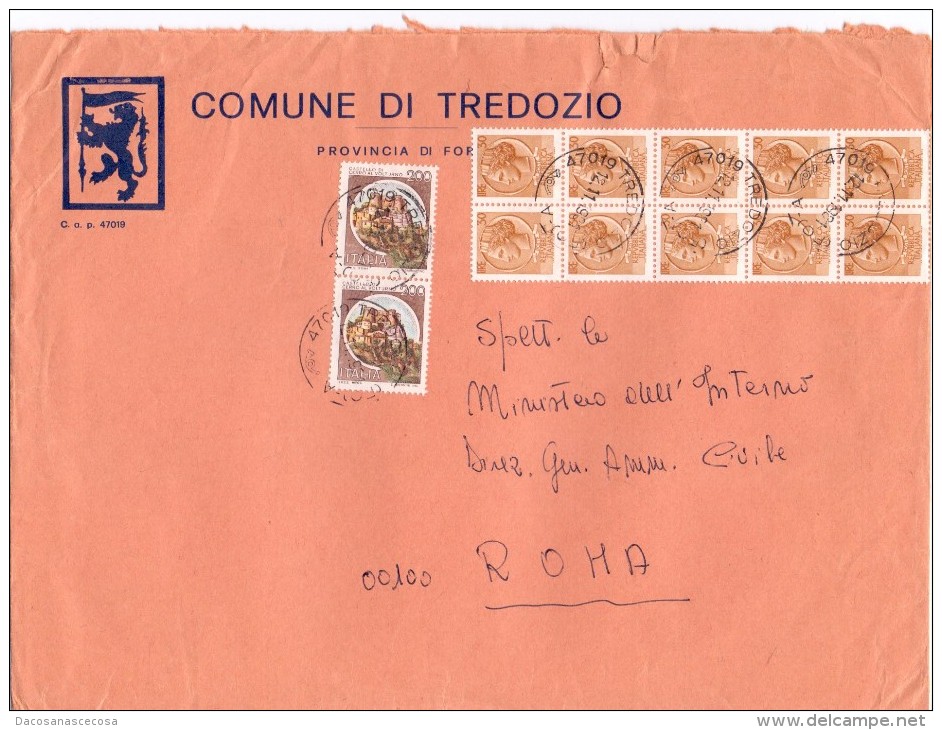 COMUNE DI TREDOZIO -  47019 - FORLI' - ANNO 1981 - LS - FTO 18x24 - TEMA TOPIC COMUNI D´ITALIA - STORIA POSTALE - Macchine Per Obliterare (EMA)