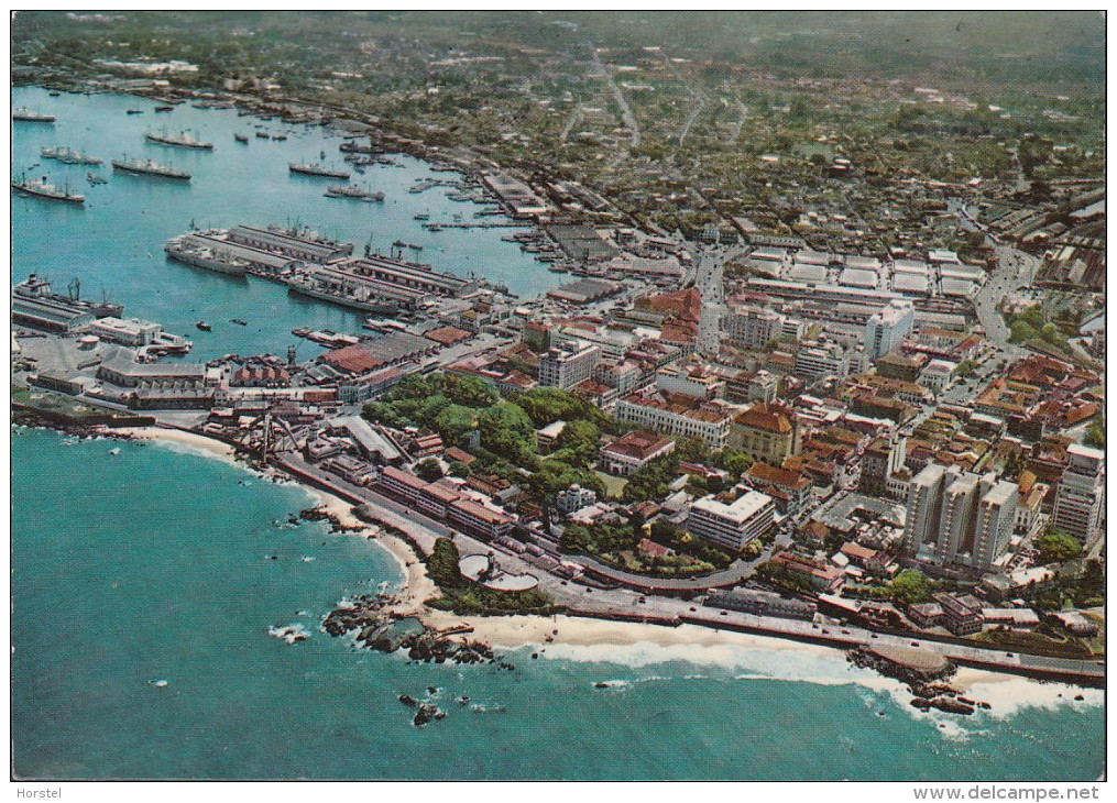 Sri Lanka - Colombo - Harbour -  Air View - Sri Lanka (Ceylon)