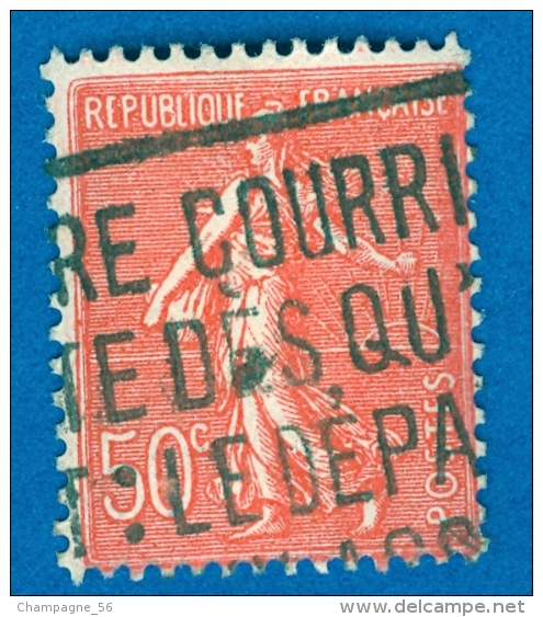 1924 / 1932 N° 199  FOND LIGNÉE TRACE DOS CHARNIÈRE OBLITÉRÉ 24.00 € - Oblitérés