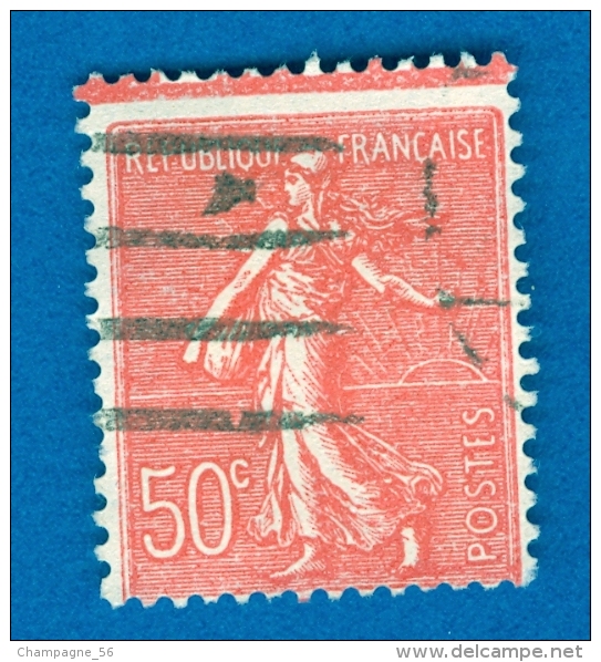 VARIÉTÉS FRANCE 1926 N° 199   SEMEUSE LIGNÉE 50 C DOS CHARNIÈRE OBLITÉRÉ ARTHUR MAURY 49.00 € - Used Stamps