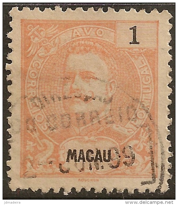 Macau Macao – 1898 King Carlos 1 Avo - Oblitérés