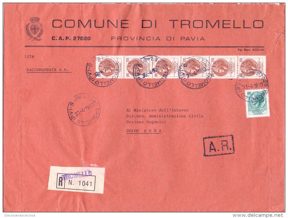 COMUNE DI TROMELLO -  27020 - PROV PAVIA - ANNO 1980 - R - FTO 18x24 - TEMA TOPIC COMUNI D'ITALIA - STORIA POSTALE - Macchine Per Obliterare (EMA)