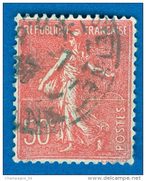 VARIÉTÉS FRANCE 1926  N° 199  SEMEUSE LIGNÉE 50 C  OBLITÉRÉ - Oblitérés