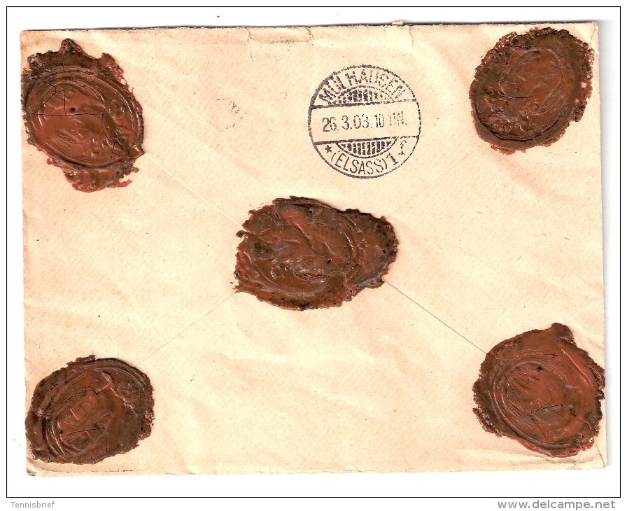 NL, 1903, Reco-Ausland-Brief,        #1432 - Brieven En Documenten