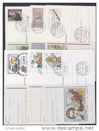 Europa Cept 1981/1997 Germany Postal Stationery 6 Postcards Used (21580) - Andere & Zonder Classificatie