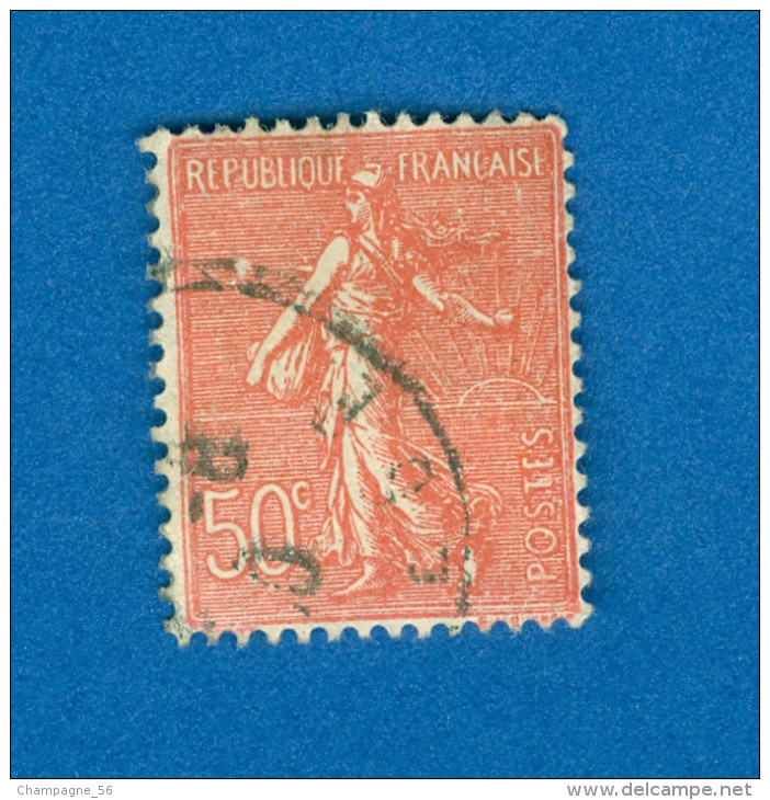 VARIÉTÉS FRANCE 1926 N° 199  FOND LIGNÉE 50 C  OBLITÉRÉ ARTHUR MAURY 20.00 € - Oblitérés