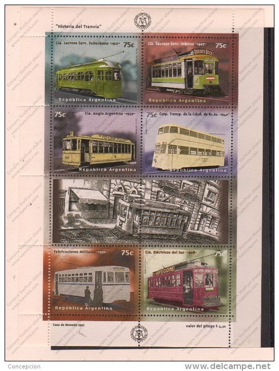 ARGENTINA Nº 1971 Al 1976 - Tramways