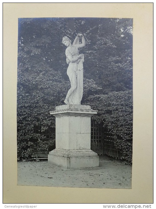 78 - VERSAILLES - RARE PHOTO ORIGINALE SUR CARTON EPAIS - VENUS CALLIPYGE- PARTERRE DE LATONR- RAMPE DE GAUCHE - Anciennes (Av. 1900)