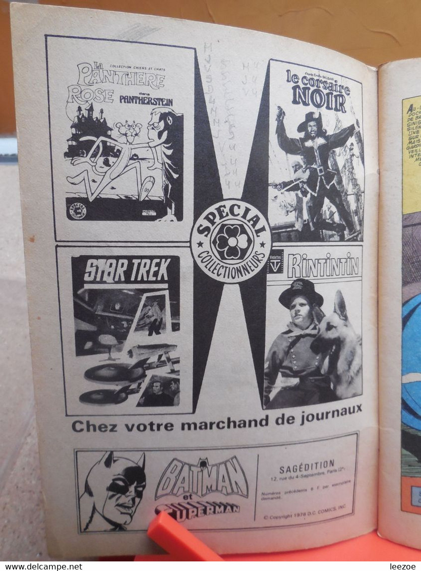 BD Batman Géant N°9 Et Superman, Poster Festival International De Paris Du Film Fantastique 1978, Pub Renault 4GTL - Batman