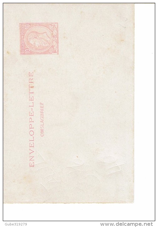 BELGIUM - TRES INTERESSANTE ENVELOPPE LETTRE PRE-TIMBRÉE DE 10 C (Rouge) - PAS USAGÉE - TRES BONNE CONDITIONS (PETITES - Letter Covers