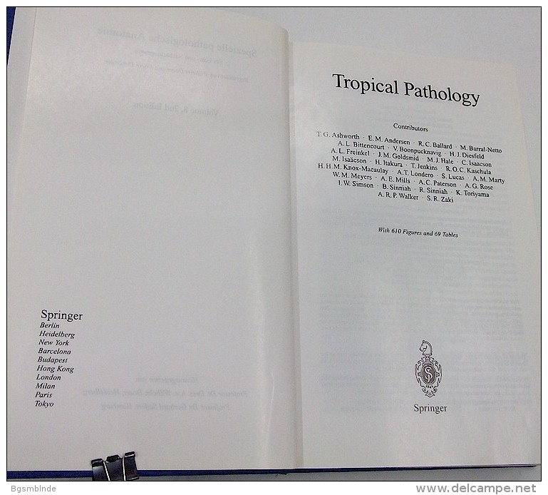 Spezielle Pathologische Anatomie / Tropical Pathology - Prof. Doerr, Prof. Seifert, E. Uehlinger / ISBN 3-540-57873-8 - Médecine/ Nursing