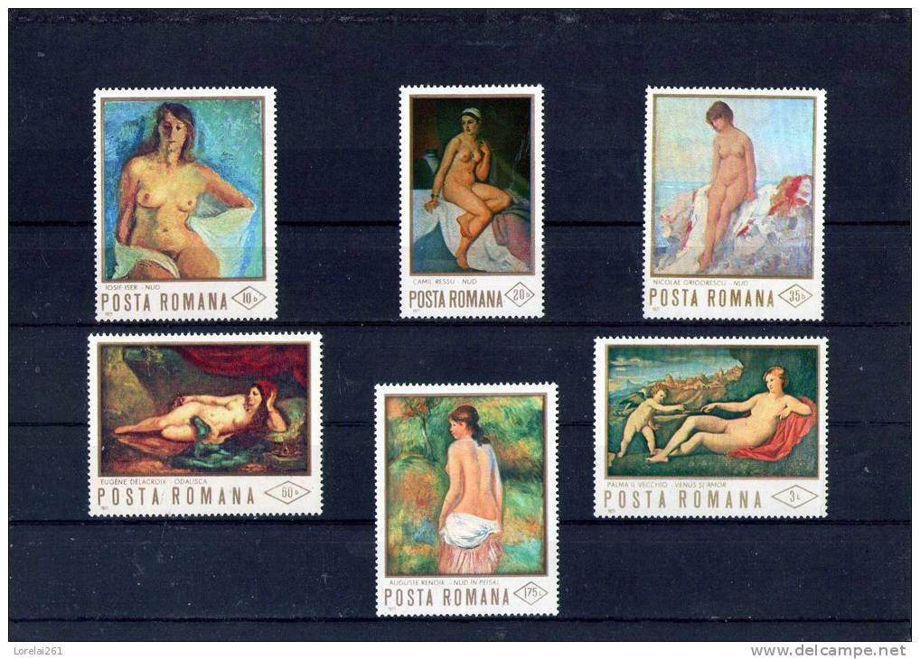 1971-  TABLEAUX  DE NUS  YV= 2620/2625 Et MICHEL = 2946/2951  MNH - Ungebraucht