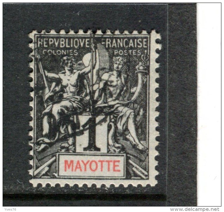 MAYOTTE - Y&T N° 1° - Type Groupe - Usati