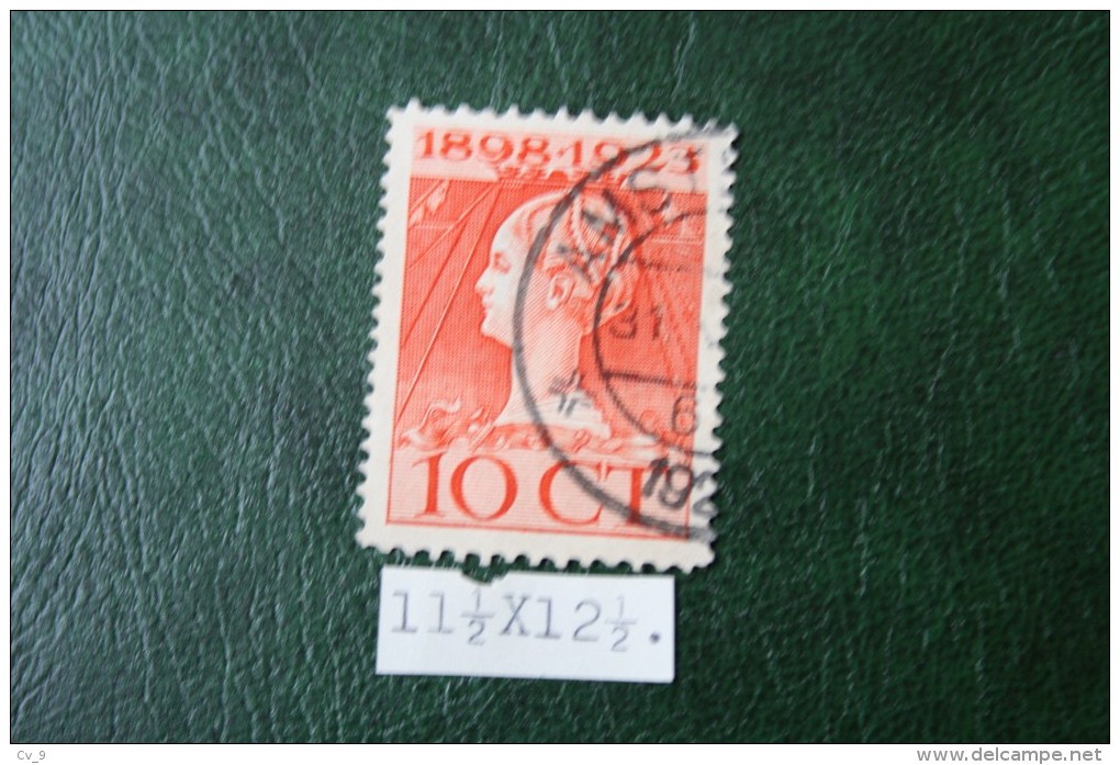 Regeringsjubileumzegel 10 Ct NVPH 124H 124 H (Mi 126) 1923 Gestempeld / USED NEDERLAND / NIEDERLANDE - Oblitérés