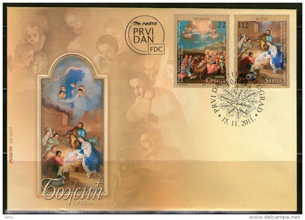 Serbia, 2011, Christmas, FDC - Noël