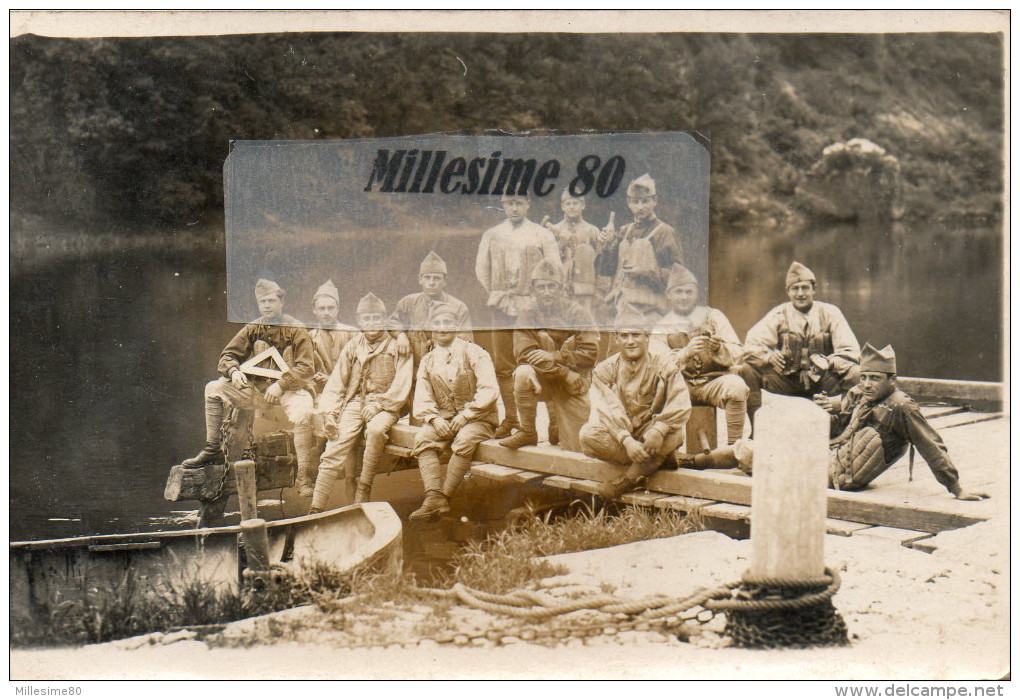 CPA  Carte Photo à Besancon Sur Le Doubs Le 18/06/1930 - Régiments