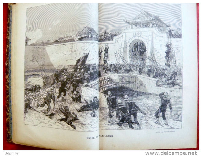 La Guerre Illustrée Tome 1 : La Guerre Du Tonkin-  Huard 1890 editeur : L. Boulanger