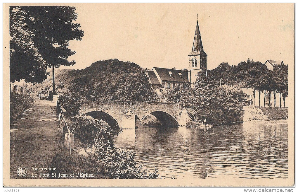 ANSEREMME ..-- Pont Saint - Jean . Vers ATHUS ( Melle Yvette GOBERT ) . Voir Verso . - Dinant