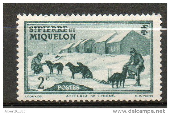 St Pierre Et Miquelon  Attelage  1938  N°167 - Ongebruikt