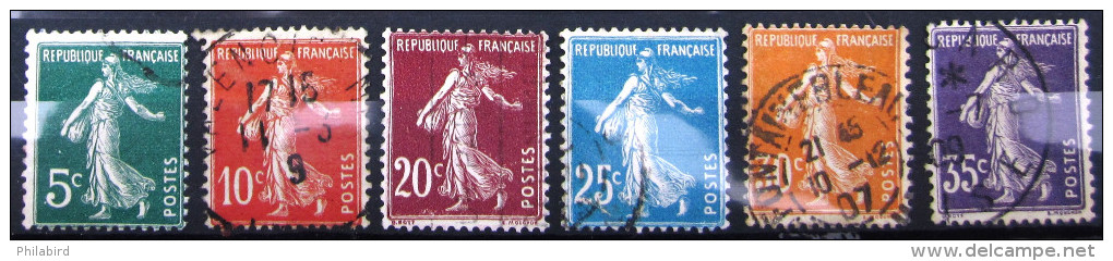 FRANCE            N° 137/142               OBLITERE - Used Stamps