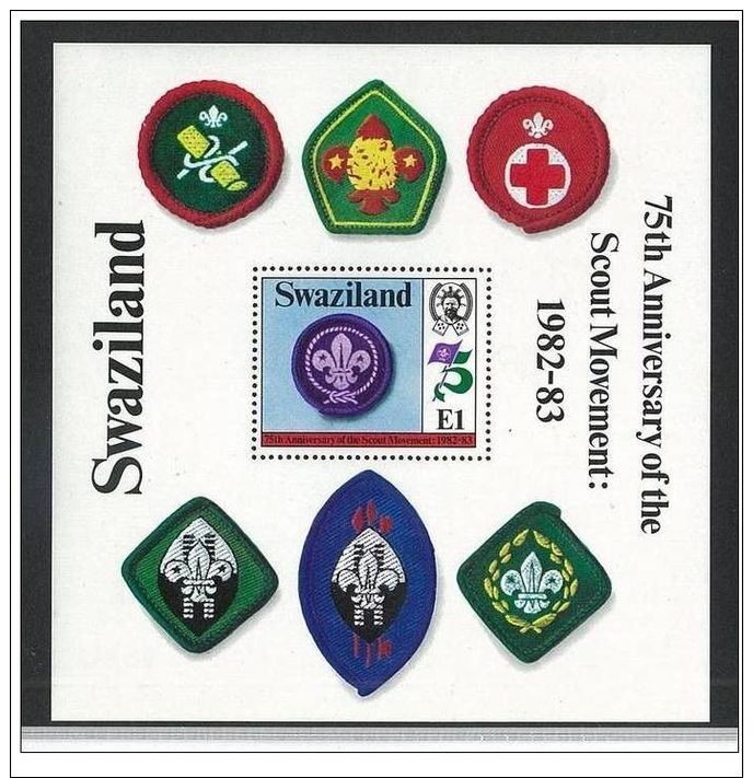 Swaziland 1982 The 75th Anniversary Of Boy Scout Movement M/S. MNH - Swaziland (1968-...)