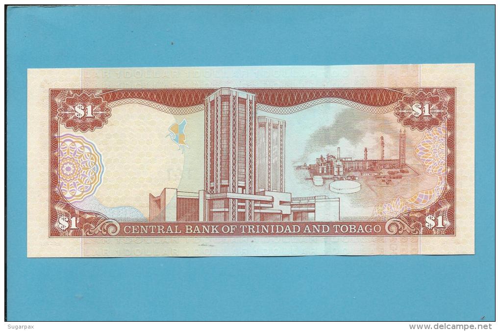 TRINIDAD AND TOBAGO - 1 DOLLAR - 2002 - Pick 41 - Sign. 8 -  UNC. - 2 Scans - Trinidad Y Tobago