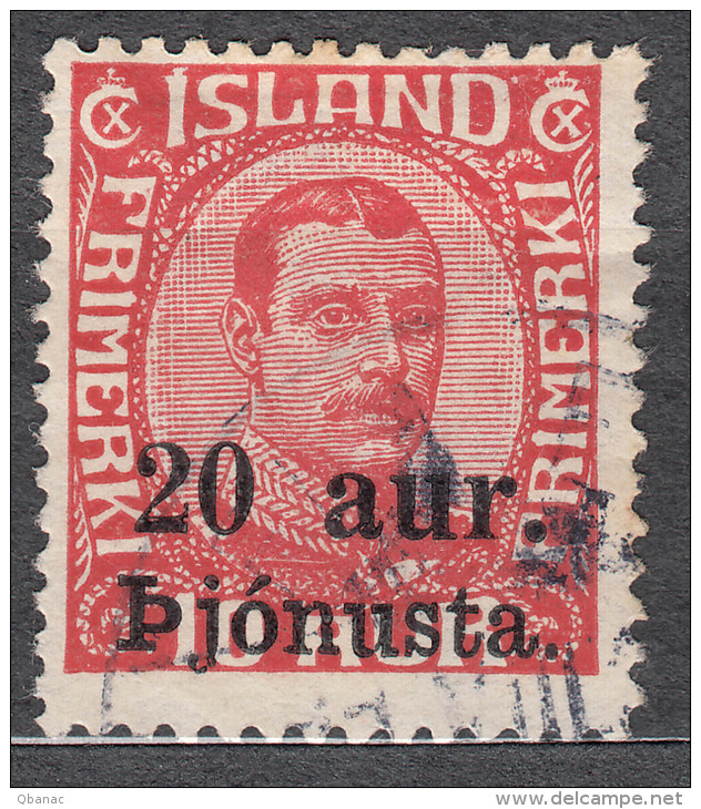 Iceland Island Ijsland Official 1923 Mi#43 Used - Service