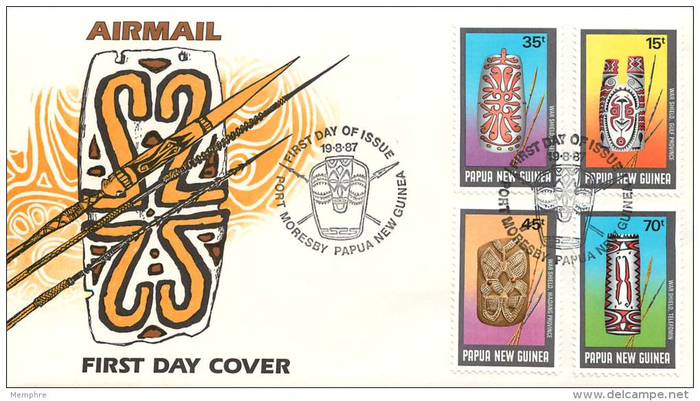 PNG   1987  Shields    Official FDC  Unaddressed - Papua New Guinea